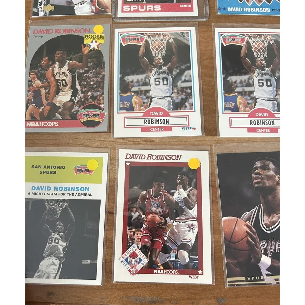 Varied Lot of 15 Basketball Cards David Robinson San Antonio Spurs (Z2)
